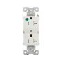 TR8300W - Recp HG TR Dup 20A 125V 2P3W STR B&S WH - Eaton