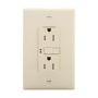 TRSGF15WM - Gfci TR ST Dup 15A 125V W/Mid Wallplate WH - Eaton Wiring Devices