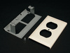 V3043BE - STL Duplex Recept Plate 3000 Iv - Wiremold