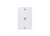 WMTE14W - Tele Outlet 4 Wire Wall Mount - Pass & Seymour/Legrand