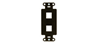WP3412BR - Decor Outlet Strap 2 Port BR (M10) - Legrand-On-Q