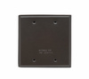 WPB2BR - Weather Proof Cover 2G Blank W/Gasket Bronze - Legrand-Pass & Seymour