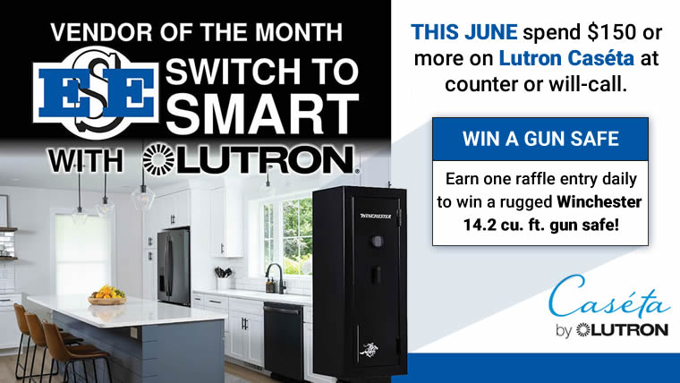 Lutron Switch to Smart Win a Winchester Gun Safe giveaway at Elliott Electric Supply